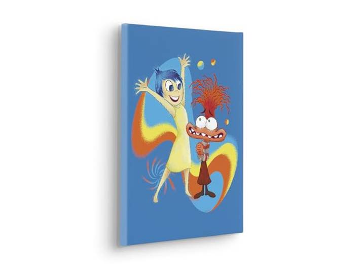 Komar Keilrahmenbild - Disney/Pixar Disney and Pixar Inside Out Think Positive - Größe: 30 x 40 cm - Kinderzimmer, Wanddekoration