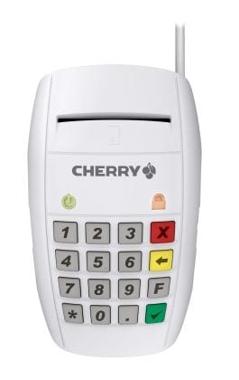 Cherry ST-2100 Contact Smart Card Terminal weiß USB Chipkartenleser ST-2100UG