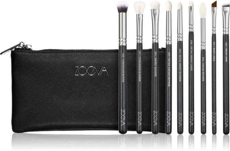 ZOEVA It's All About The Eyes Brush Set Kit de pinceaux avec pochette 1 pcs