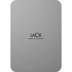 LACIE MOBILE DRIVE V2 Moon, Mac & PC, inkl. Rescue Service (STLP1000400) tragbare Festplatte, 1 TB HDD, 2,5 Zoll, extern, Moon Silver
