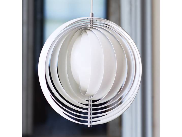 Moon Suspension Ø44,5 Blanc - Verpan - Salon / séjour - Design - Métal - À ampoule unique