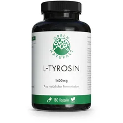 GREEN NATURALS L-Tyrosin 1400mg vegan hochdos.Kps. 180 St