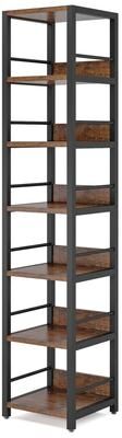 Tribesigns 6-Tier Corner Shelf, Narrow Etagere Bookshelf Storage Rack