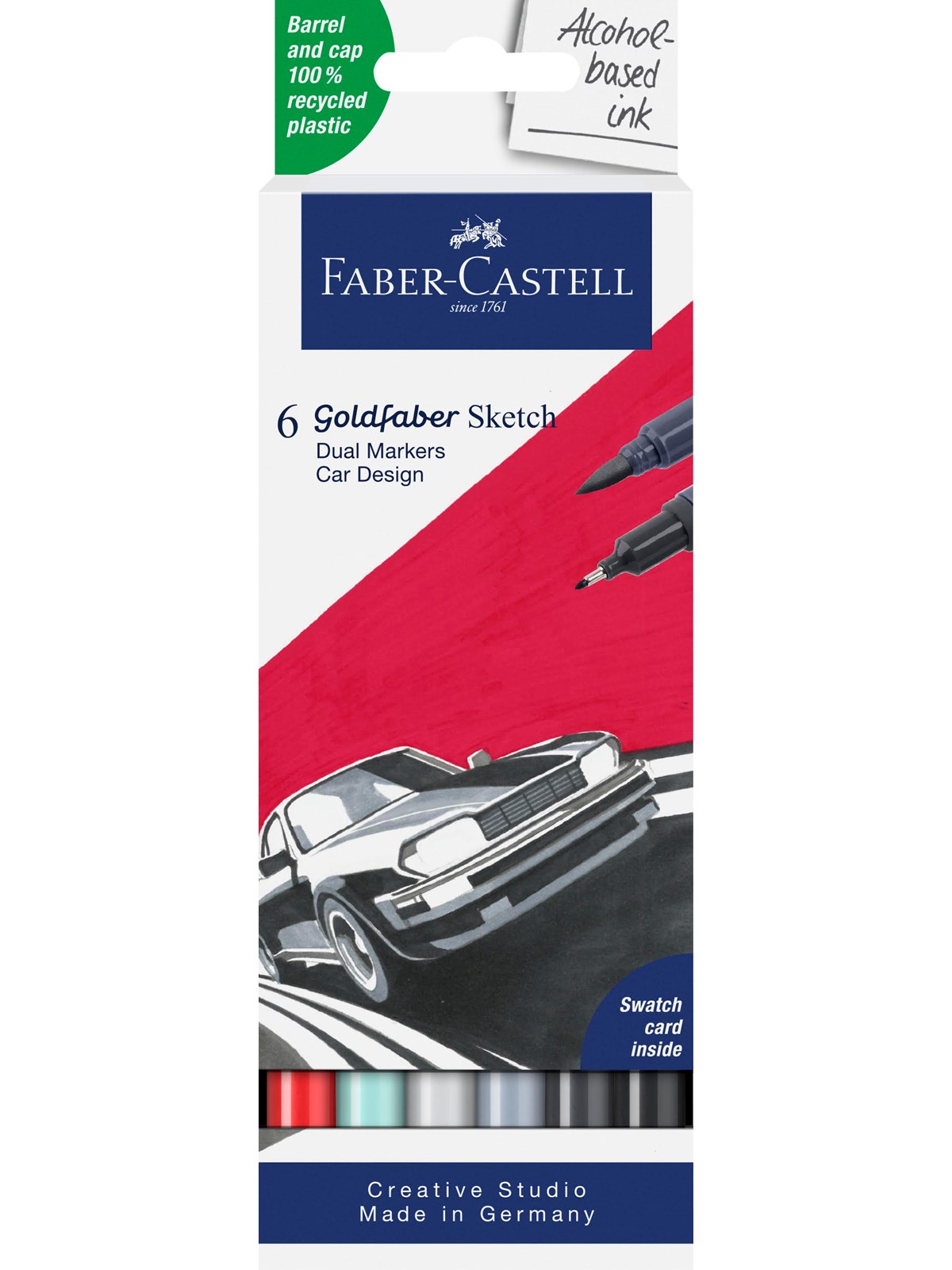 Faber-Castell Sketch Marker Gofa 6er Etui Car design