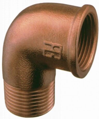 Guidi Curva maschio femmina a 90° 2'' Bronzo