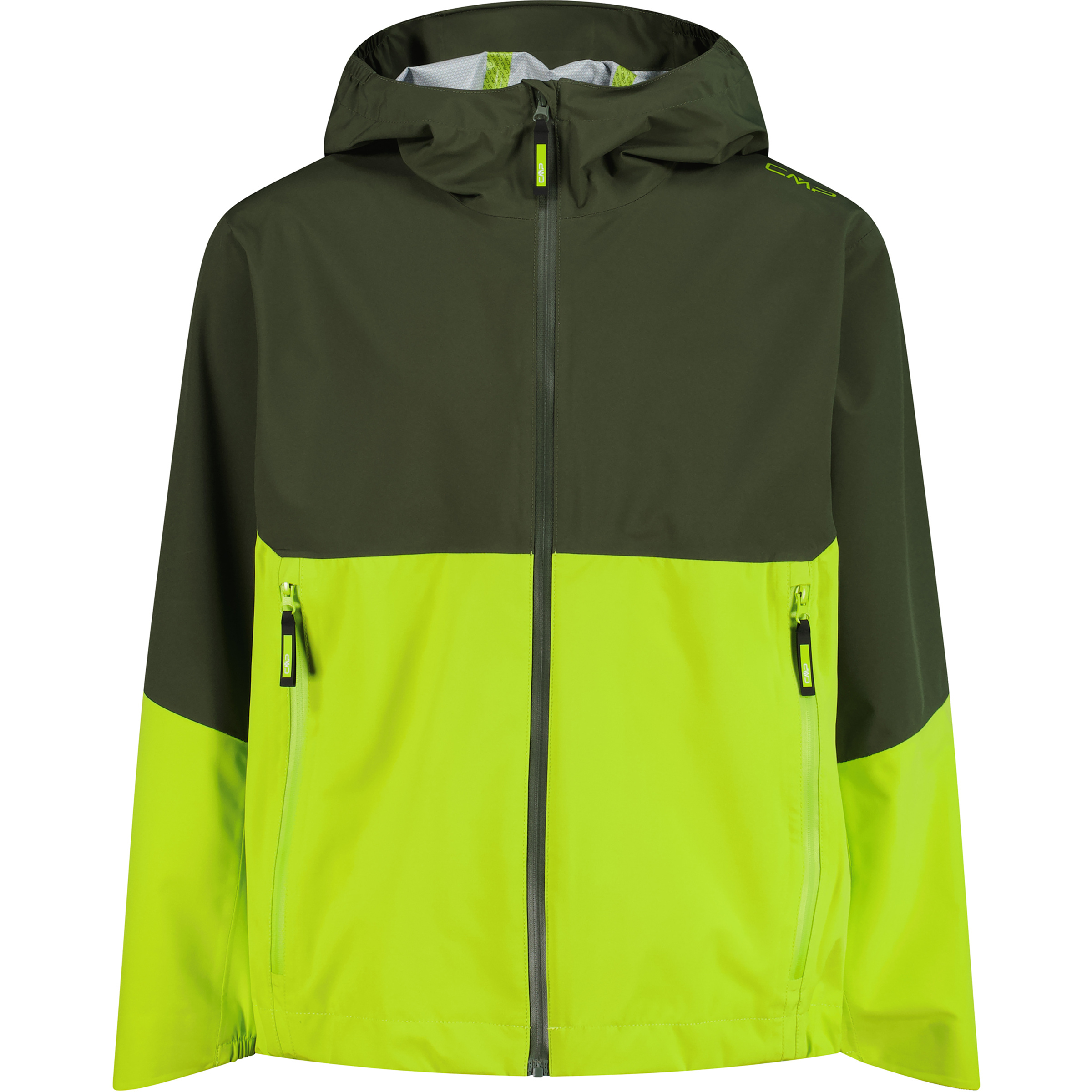 CMP Kinder Regenjacke gruen Größe 116 Trekking Winddicht Wasserabweisend