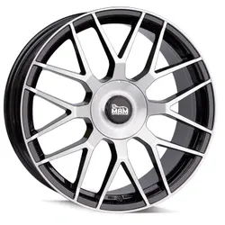 MAM Wheels Gt1 Black Front Polish 8.5x19 ET 30 5/100 Alufelge Schwarz