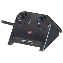brennenstuhl Tischsteckdose Desktop-Power USB-Charger 1.8 m