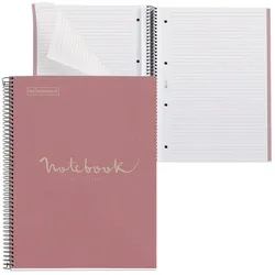MIQUELRIUS Eco Emotions Collegeblock DIN A4 liniert pink