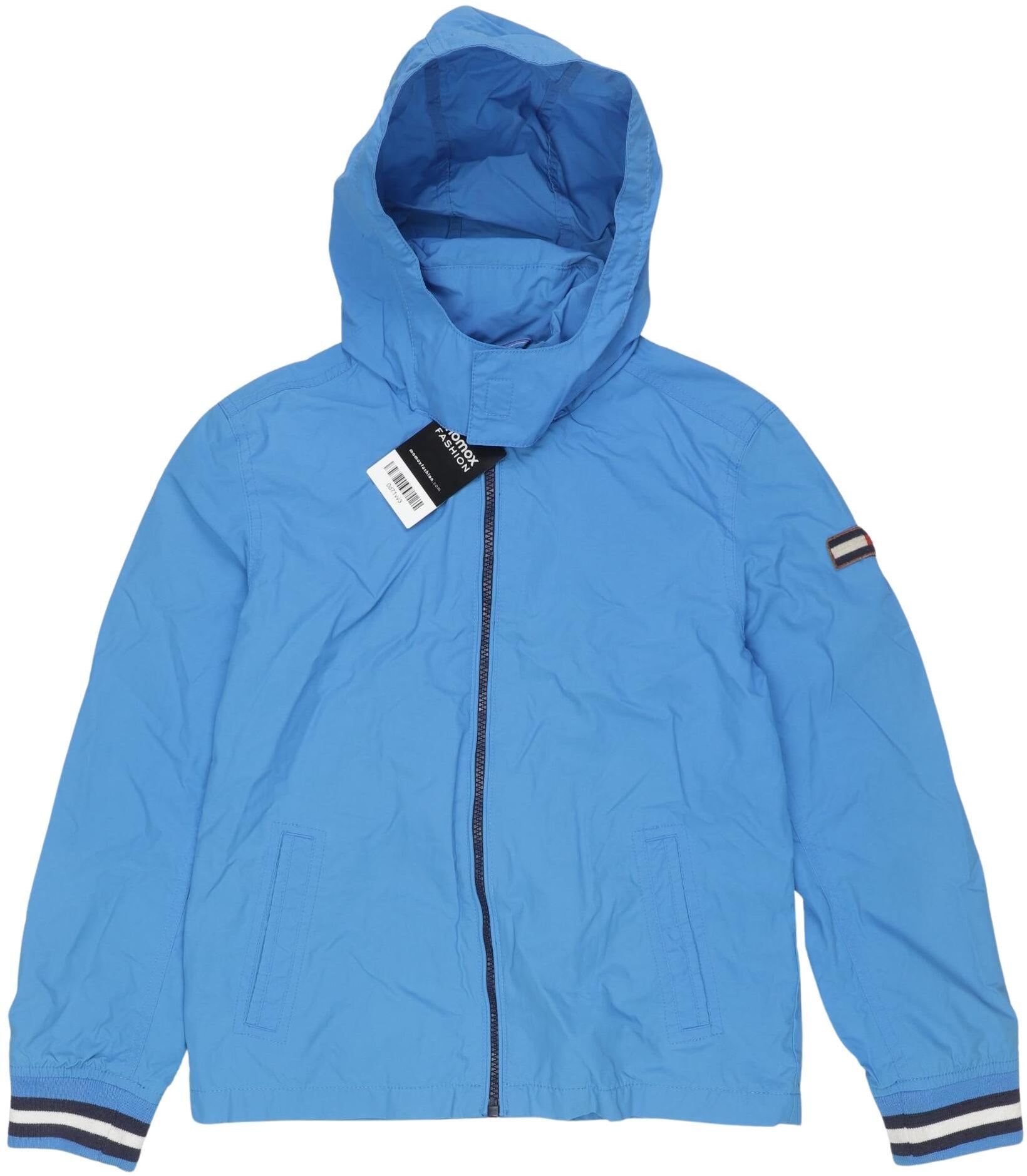 Tommy Hilfiger Jungen Jacke oder Mantel, Hellblau, Gr. EU 152, Elasthan / Baumwolle / Synthetik / Leder - Second Hand