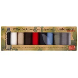 Gütermann Allesnäher-Set rPET "Grundfarben", recycelt, 10x 100 m
