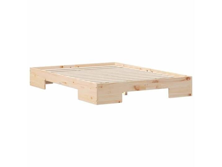 Structure de lit - HAOSHOP - Cadre de lit Marron 140 x 190 cm&01_119430
