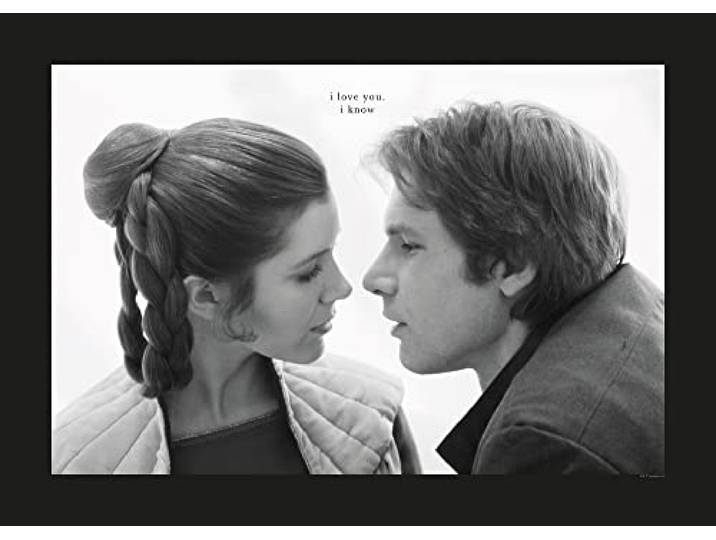 Komar Star Wars Classic Leia Han Love Affiche murale 70 x 50 cm (sans cadre)