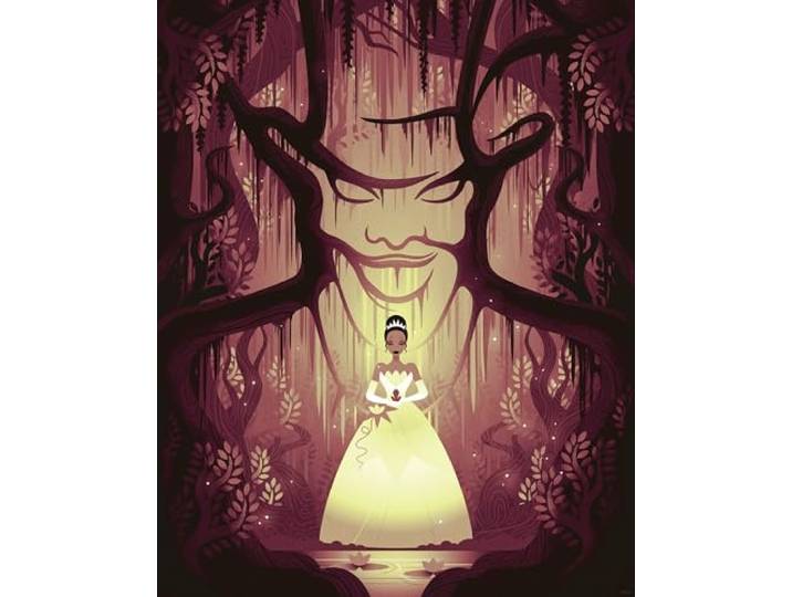 Komar Wandbild- Disney Tiana Dr. Facilier - Größe 40 x 50 cm - Poster, Kinderzimmer, Dekoration - gerollt ohne Rahmen