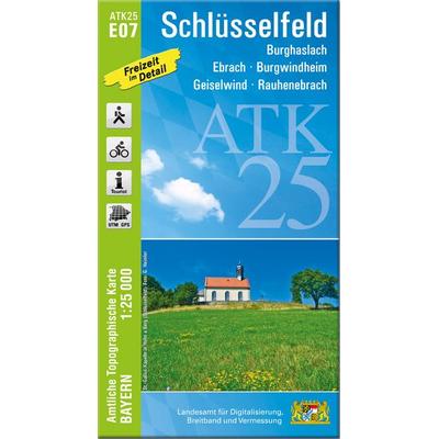 ATK25-E07 Schlüsselfeld (Amtliche Topographische Karte 1:25000), Sonstige von , Landesamt für Digitalisierung, Breitband und Vermessung, Bayern,