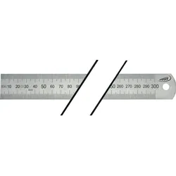 HELIOS PREISSER Stahlmaßstab L.300mm STA biegsam Teilung A =mm/mm - 460207