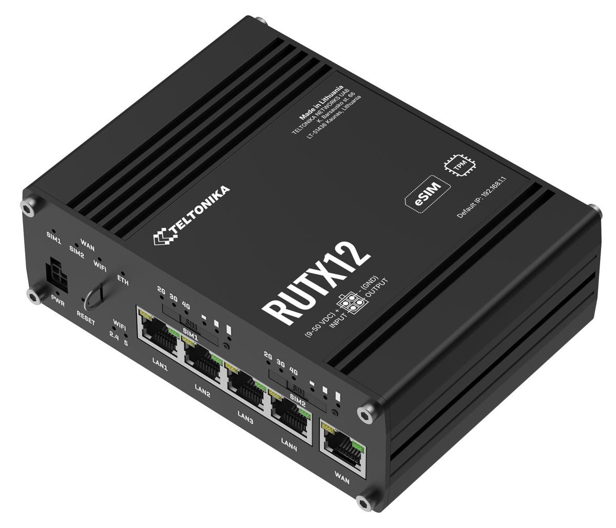 Teltonika RUTX12 4G Router met eSIM