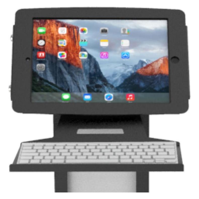 Maclocks Universal Keyboard Tray - Kiosk Keyboard Shelf - Black (UKBTRAYB)