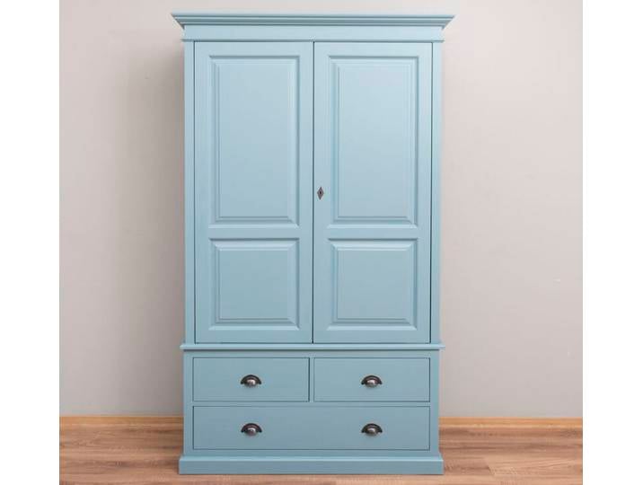 Landhaus-Kleiderschrank türkisblau