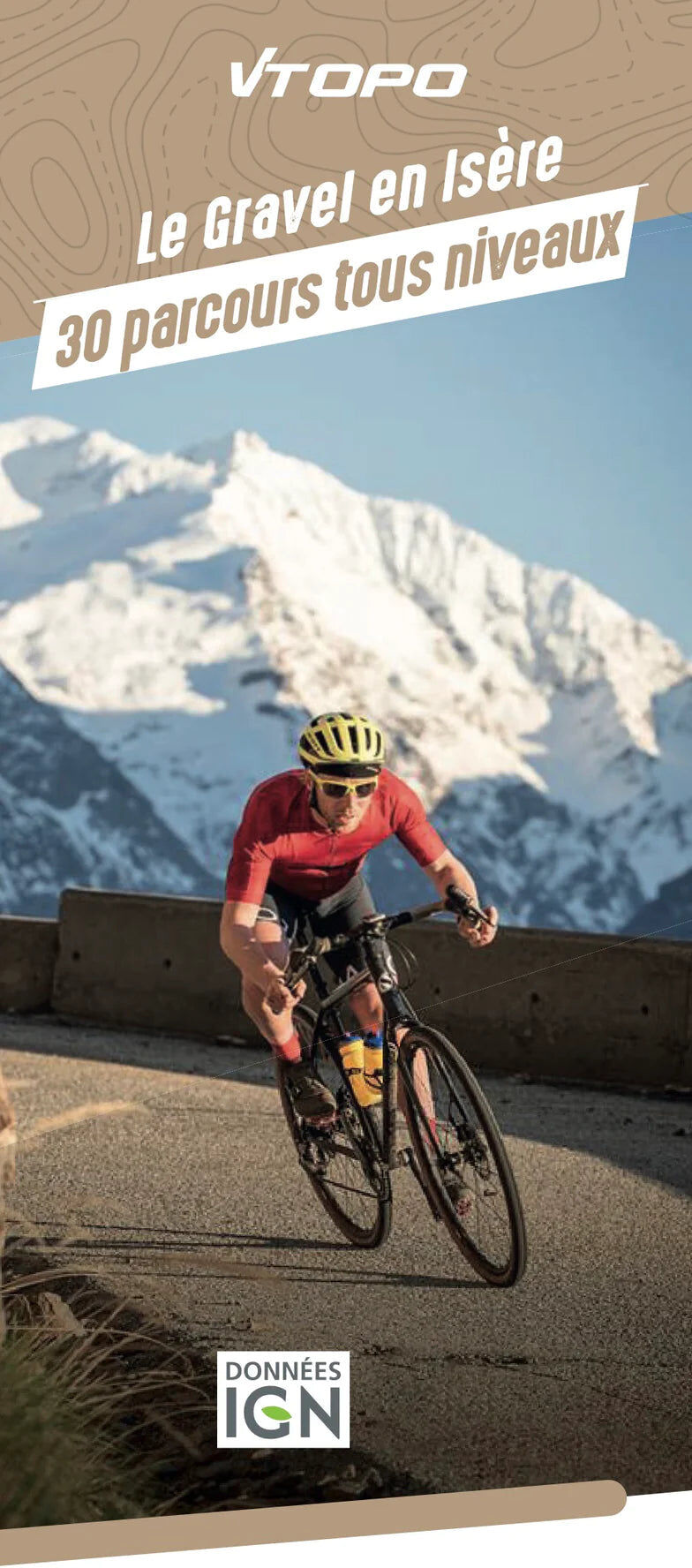 Carte cycliste - Le Gravel en Isère, 30 parcours tous niveaux   VTOPO