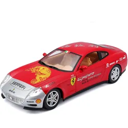 Bburago 18-26538 - Modellauto - Ferrari 612 Scaglietti China 15,000 Red Miles (rot, Maßstab 1:24)