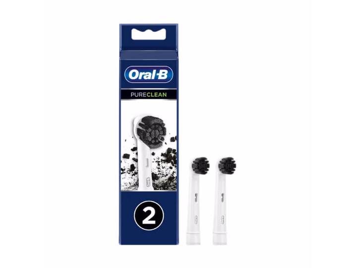 Oral-B Pure Clean Aktivkohle Ersatzbürste, 3 Stück Ersatzzahnbürsten – Ersatzbürste/Zahnpflege Zubehör