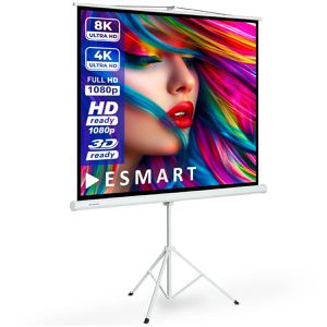ESMART Beamer-Leinwand Professional MISATI Stativ, 120 Zoll, 244 x 183 cm, Format 4:3, Stativleinwand
