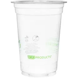 MONOUSO - Bio-Becher aus PLA "Green Stripe" 295ml (50 Stück)