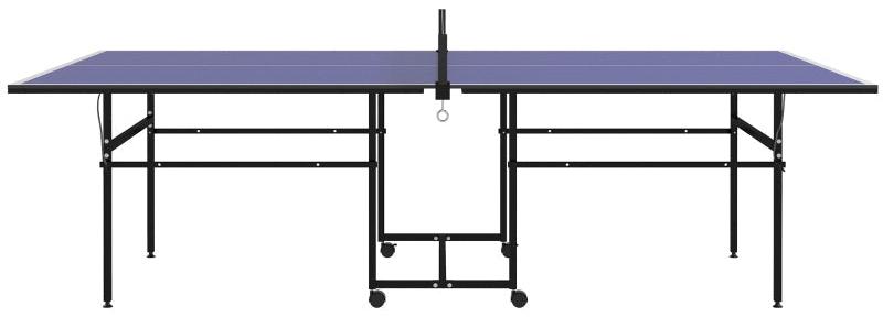 Tischtennisplatte, klappbar und mobil | Farbe: Blau | Abmessungen: 152,5 x 274 x 76 cm