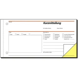 Sigel, Formular, Kurzmitteilung