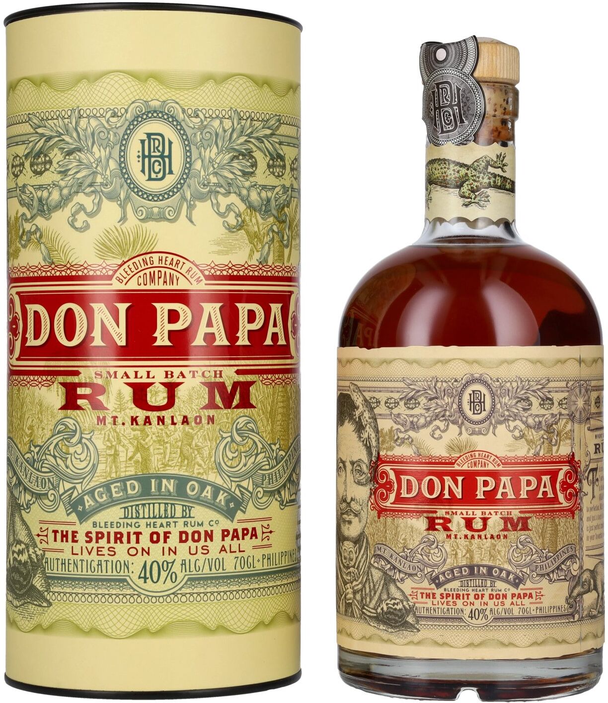 Don Papa 7 Years Old Small Batch Rum - Old Edition 40% Vol. 0,7l in Geschenkbox