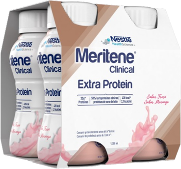 Meritene Clinical Extra Protein Morango 4 x 200 ml