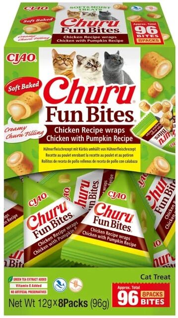 Churu Cat Fun Bite Receta con Calabaza 8 uds x 12 g