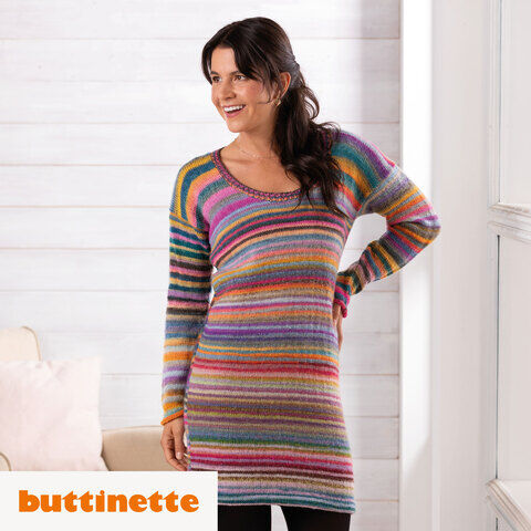 Strickanleitung – Strickkleid aus Woll Butt Primo Cory