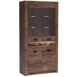 VITRINE ZERI 192 / 96 cm in Braun