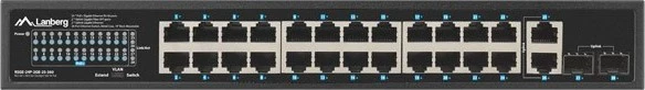 Lanberg Switch 24X 1GB DSP+/2X GB 2X SFP Rack 19" Gigabit Et