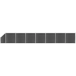vidaXL, Gartenzaun, Padonilla (7 Elemente + 1 abgeschrägtes Element 7 Elemente + 1 abgeschrägtes Element)