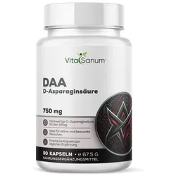 VitaSanum® DAA (D-Asparaginsäure) – 1500 mg Tagesportion (2 Kapseln)