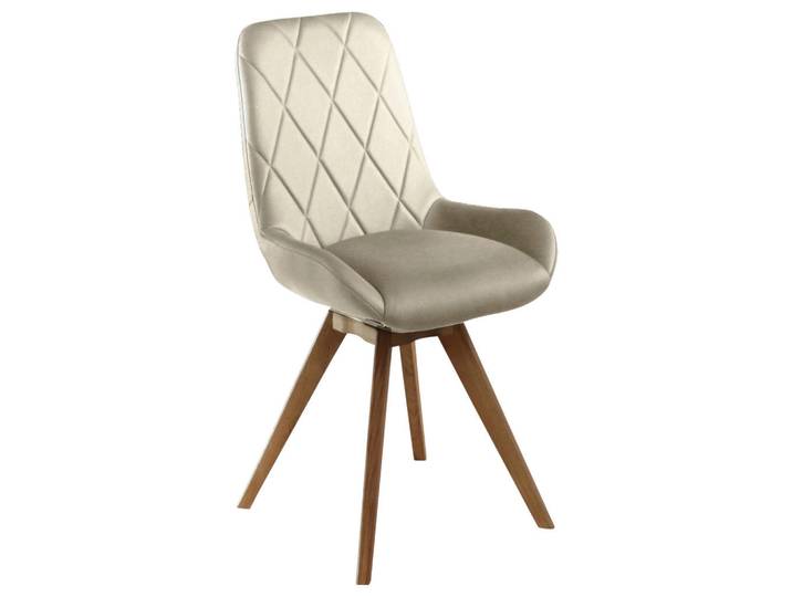 Linea Natura Stuhl, Beige, Holz, Eiche, teilmassiv, konisch, eckig, 58x87x64.5 cm, Fsc, Stoffauswahl, Typenauswahl, Esszimmer, Stühle, Esszimmerstühle, Vierfußstühle