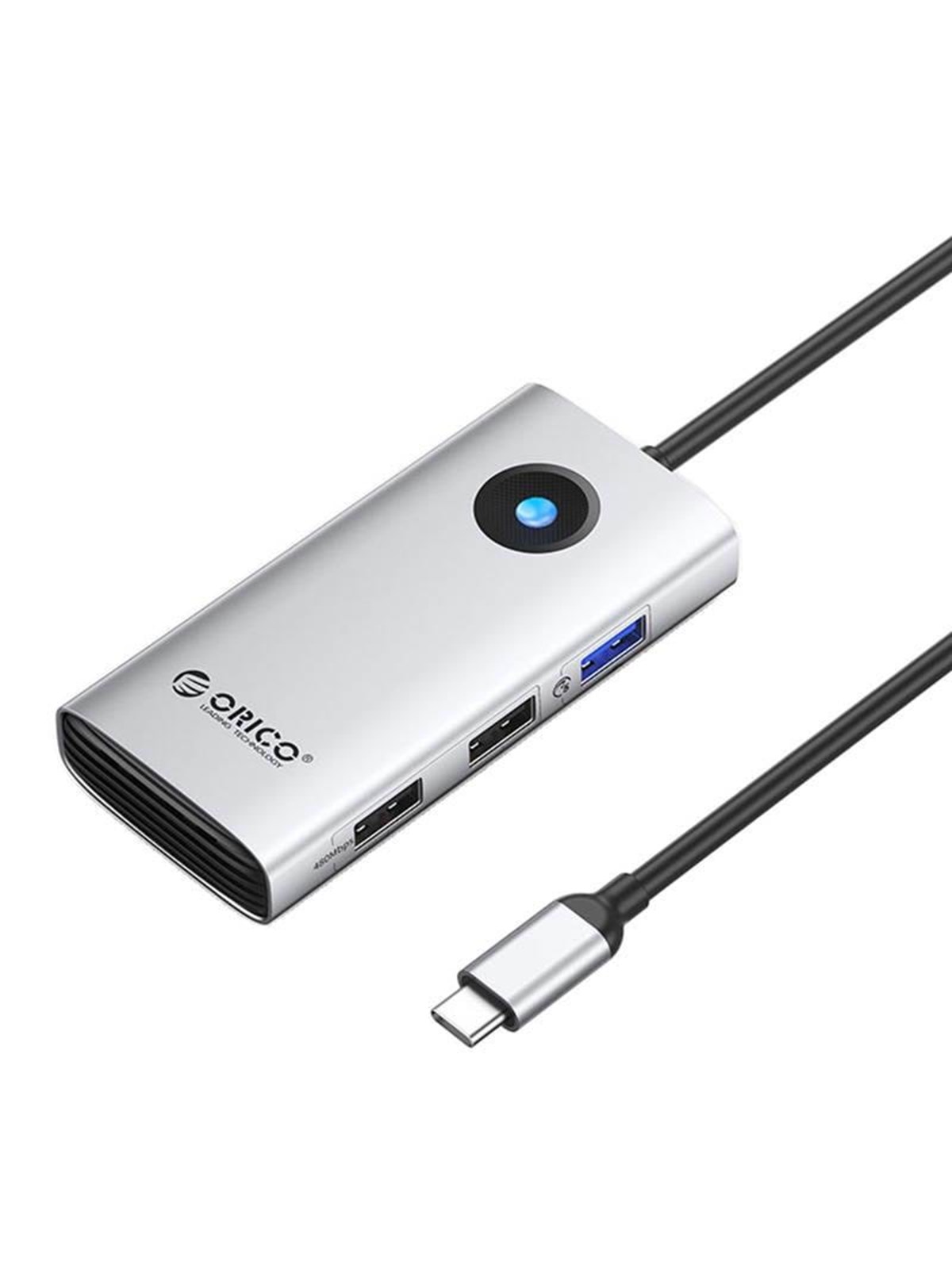 ORICO Type-C 5in1 HUB Multifunction Docking Station (silver) USB-Hubs - USB 3.0 - 5 - silber