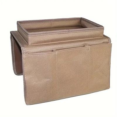 Aufbewahrungsbox für die Armlehne des Sofas mit integriertem Tablett – multifunktionales Aufbewahrungsfach, geeignet für Fernbedienungen, Zeitschriften, Snacks und Getränke – robuste Seitentaschen aus