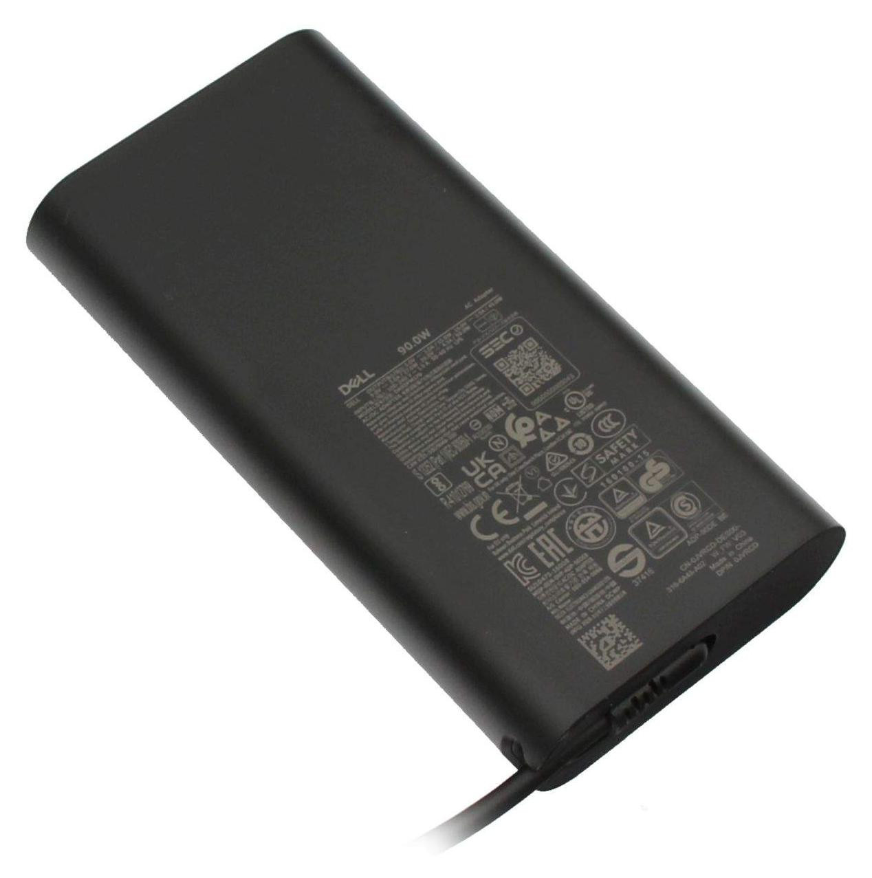 Dell AC-adapter USB Type-C met stroomkabel 90W voor PC en server