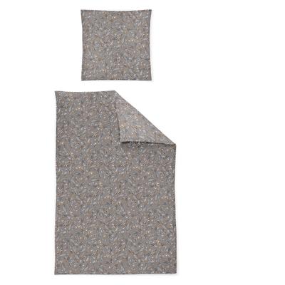 Bettwäsche IRISETTE "Sky 8420", grau, B/L: 155cm x 220cm, 1 Stk., 1 Stk., Mako-Satin, B/L: 80cm x 80cm, 2 Stk., Mako-Satin, Obermaterial: 100% Baumwolle, Bettwäsche, Bettwäsche, edel und hochwertig