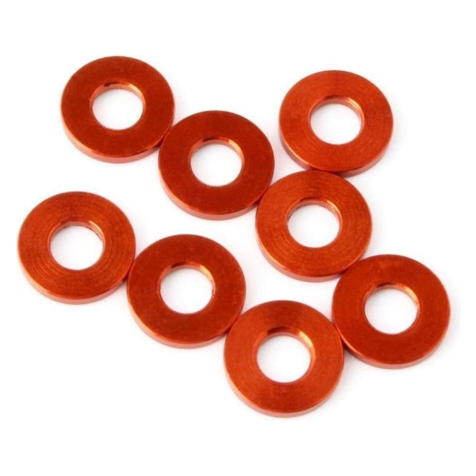 HPI Shim 3x7x1mm (Orange/8pcs) (HP160406)