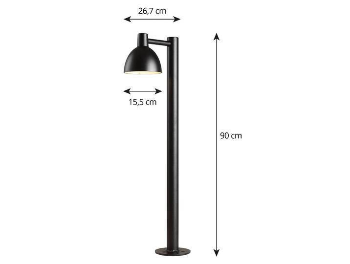Louis Poulsen Wegeleuchte Toldbod, schwarz, Aluminium, Design