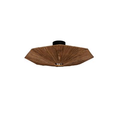 GOOD & MOJO Deckenleuchte "Panama", braun, 1, Ø 65cm H: 7cm, Leuchten, Deckenleuchte