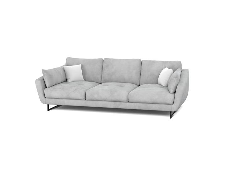 Sofa Samt DIYA hellgrau