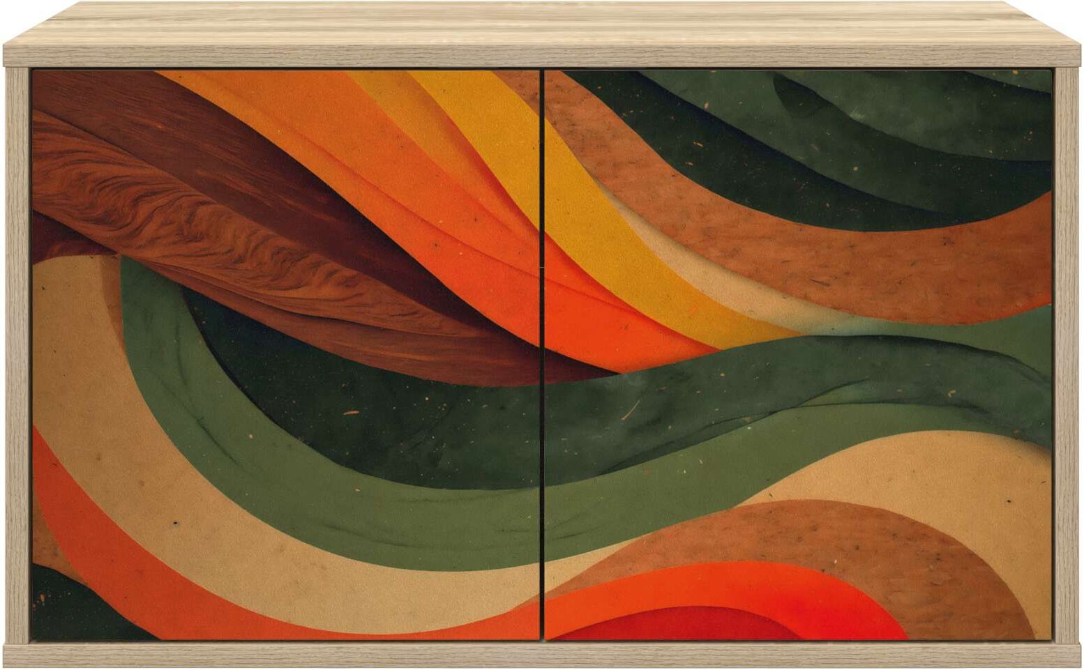 vidaXL Meuble TV mural BONN 69 x 33 x 40 cm Chêne Sonoma