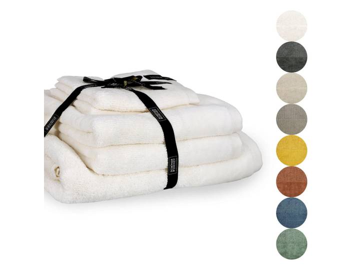 Schöner Wohnen Handtuch SET Sense, Weiß, 50x100 cm, Heimtextilien, Badtextilien, Handtuchsets