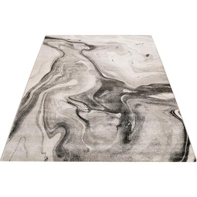 Teppich WECON HOME "Voyage", grau, B:120cm H:10mm L:170cm, Kunstfaser, Teppiche, Teppich, Kurzflor, Wohnzimmer